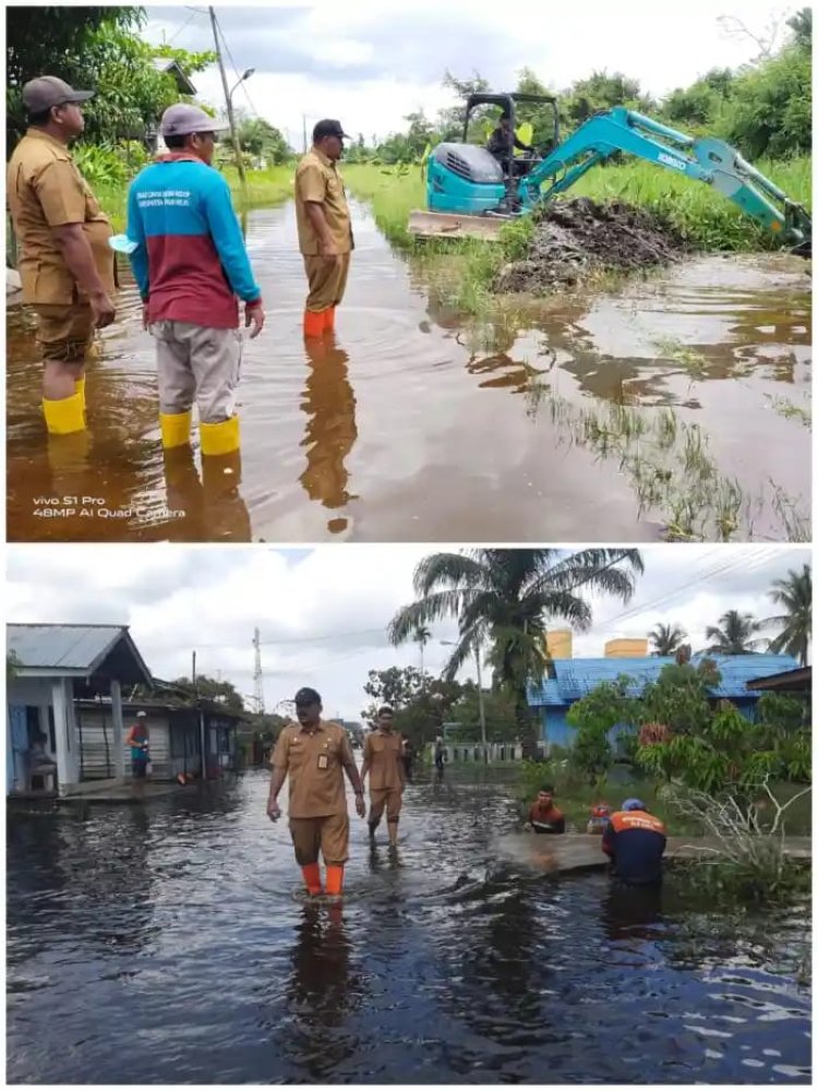 Kadis LH Rohil Suwandi Pantau Langsung Normalisasi Banjir Di Semua Titik