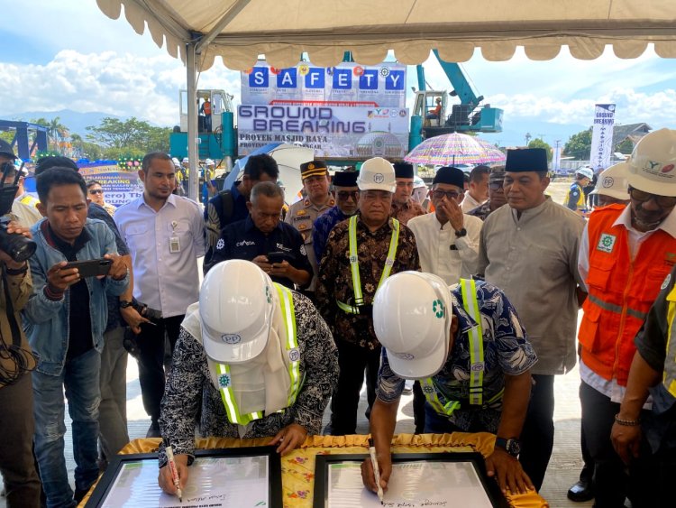 Apresiasi Groundbreaking Masjid Raya Darusalam oleh Danrem 132/Tdl: Simbol Keberagaman dan Toleransi yang Kuat