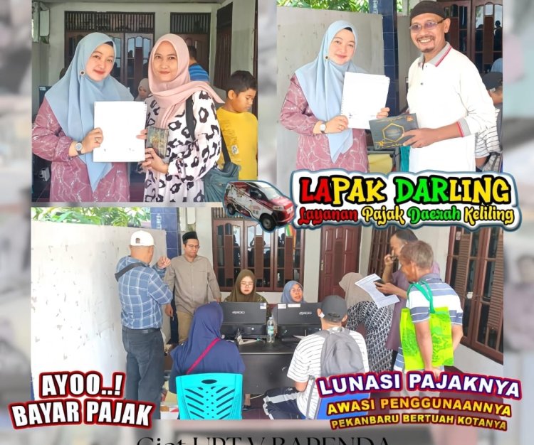 Giat Jemput Bola Pembayaran PBB "Lapak Darling" di Pekanbaru Raup Lebih dari 1,5 Milyar