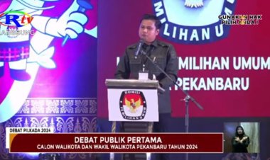 DEBAT PERTAMA PILKADA KOTA PEKANBARU BERLANGSUNG LANCAR