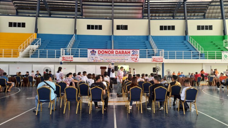 TNI AU Lanud Hang Nadim Ikut Donor Darah di Batam