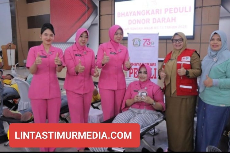 Polres Rohil Gelar Donor Darah Peringati HUT Bhayangkara ke-79
