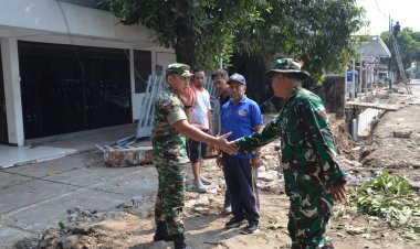 Dansatgas TMMD Surakarta Cek Progres Pembangunan di Karangasem