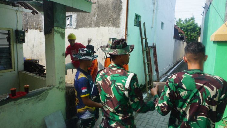 Progres Rehab RTLH TMMD ke-125 Kodim Surakarta Capai 75 Persen