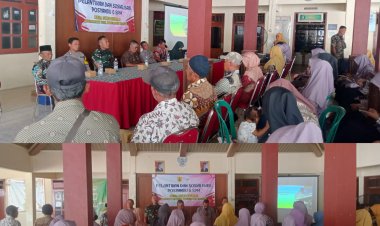 Babinsa Hadiri Pelantikan Kader Posyandu di Sragen