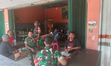 Warung Mbah Supardi Jadi Ruang Komunikasi Babinsa dan Warga Sragen