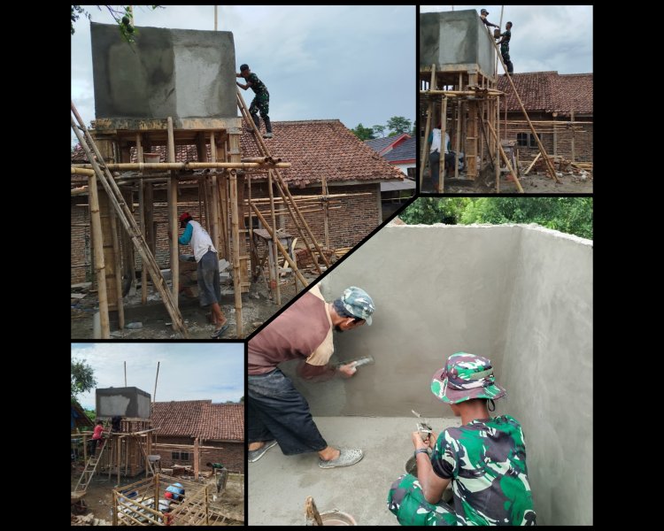 TMMD ke-126 Kodim 0601/Pandeglang Genjot Bak Air Bersih Capai 85%