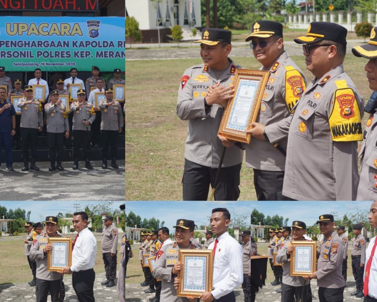 Kapolda Riau Apresiasi Polres Meranti Berantas Narkoba