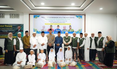 79 CJH Dumai Tuntas Manasik, Wawako Sugiyarto Tutup Kegiatan KBIHU