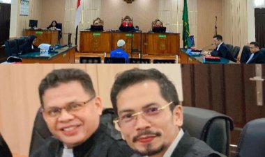 Sidang Korupsi KUR BNI Bangkinang di PN Pekanbaru, Penasihat Hukum Unsiska Bahrul Bacakan Duplik