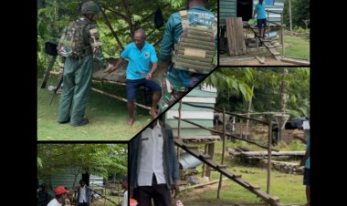 Satgas Yonif 763/SBA Pos Joshiro Anjangsana, Pererat TNI dan Warga Perbatasan RI-PNG