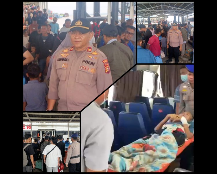 Evakuasi Cepat Penumpang Sakit, Polres Meranti Amankan Pelabuhan Tanjung Harapan