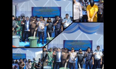 Polres Meranti Musnahkan 26 Kg Shabu Jaringan Internasional