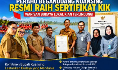 Perahu Beganduang Kuansing Resmi Raih Sertifikat KIK