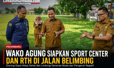 Wako Agung Bangun Sport Center dan RTH di Jalan Belimbing Pekanbaru