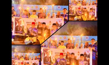 Mobil Hias Setwan DPRD Pekanbaru Curi Perhatian di Pawai Takbir