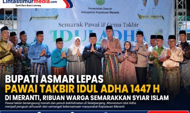 Bupati Asmar Lepas Pawai Takbir Idul Adha 1447 H di Meranti
