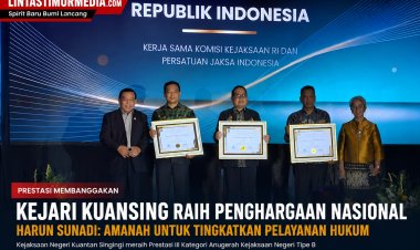 Kejari Kuansing Raih Penghargaan Nasional, Harun Sunadi Tegaskan Pelayanan Hukum Humanis