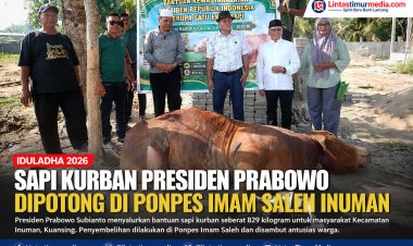 Sapi Kurban Presiden Prabowo Dipotong di Ponpes Imam Saleh Inuman