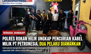 Polres Rohil Ungkap Pencurian Kabel PT Petronesia, Dua Pelaku Diamankan