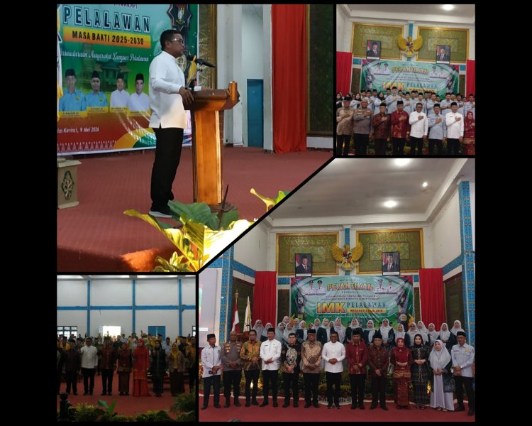 Bupati Zukri Hadiri Pelantikan IMK dan Hiwakap Pelalawan