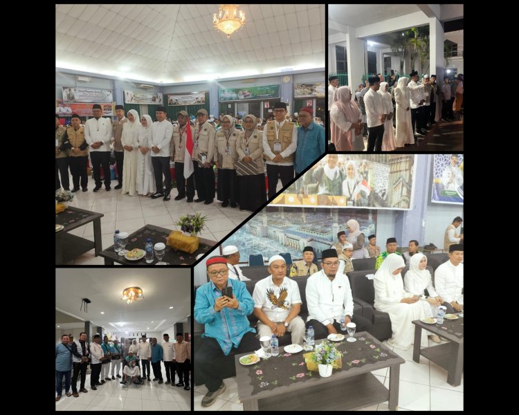 Wabup Husni Tamrin Lepas 223 Jemaah Haji Pelalawan di Batam