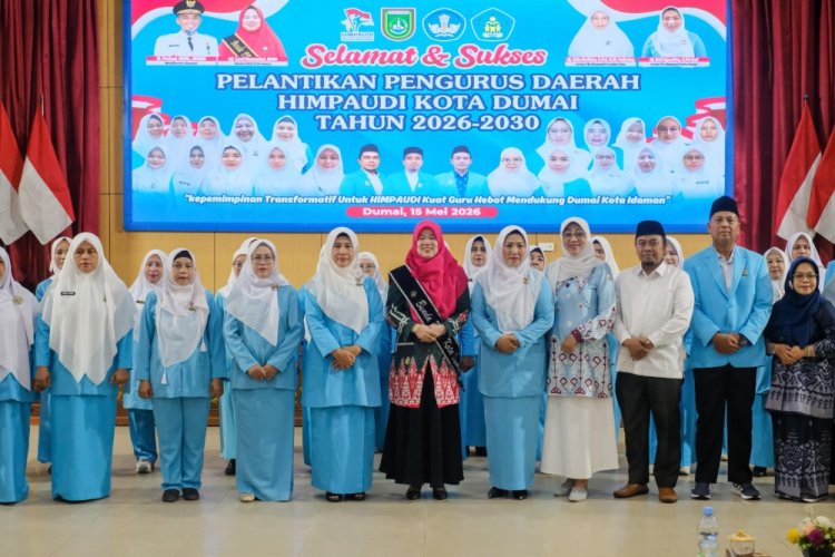 Pengurus HIMPAUDI Dumai 2026-2030 Resmi Dilantik, Bunda PAUD Dorong Pendidikan Anak Berkualitas