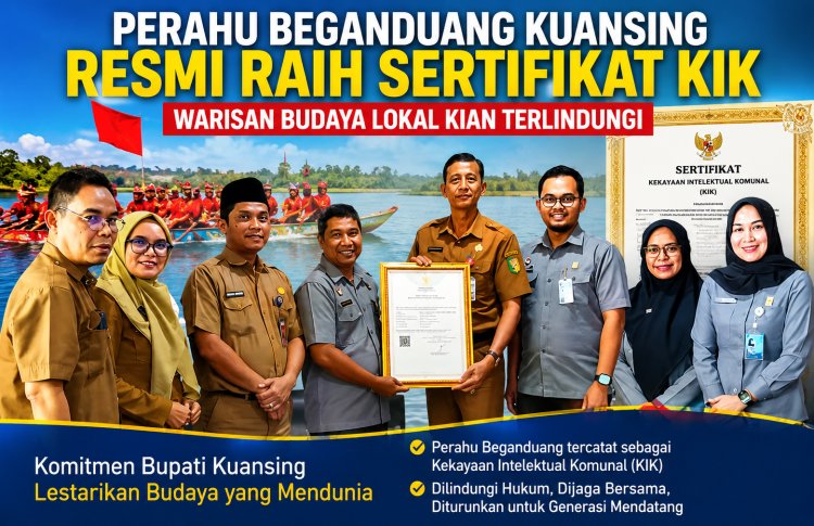Perahu Beganduang Kuansing Resmi Raih Sertifikat KIK