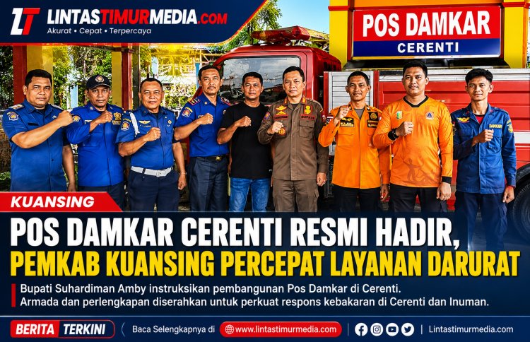 Pos Damkar Cerenti Resmi Hadir, Pemkab Kuansing Percepat Layanan Darurat