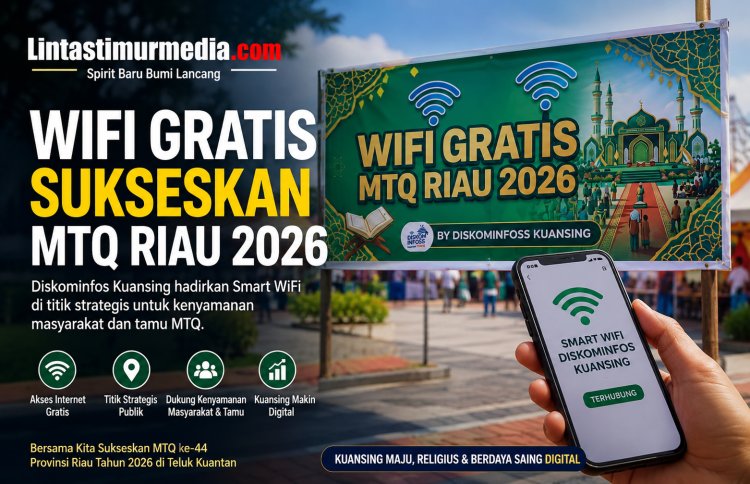 Diskominfos Kuansing Pasang WiFi Gratis untuk Sukseskan MTQ Riau 2026
