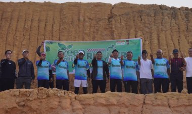 Tanam Pohon dan Lari Pagi Bersama Forkopimda, Bupati Zukri Tegaskan Komitmen Pelalawan Hijau dan Berkelanjutan