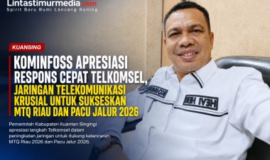 Telkomsel Perkuat Jaringan untuk MTQ Riau dan Pacu Jalur 2026, Kominfoss Kuansing Apresiasi