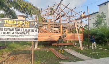 Harapan Ibu Asmawati: Bedah RTLH TMMD Ke-129 Kodim 0313/KPR Capai Progres 35 Persen