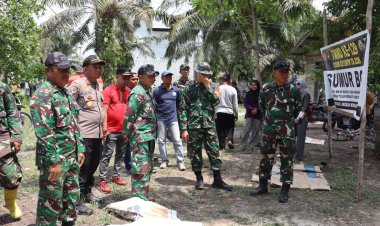 Pastikan Kesiapan Kunjungan Tim Wasev Mabesad, Dandim 0313/KPR Tinjau Langsung Sasaran Fisik TMMD Ke-129 di Desa Pangkalan Terap