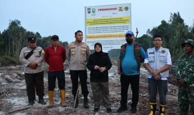 Bupati Siak Pastikan Karhutla Dayun Padam, Pendinginan Berlanjut